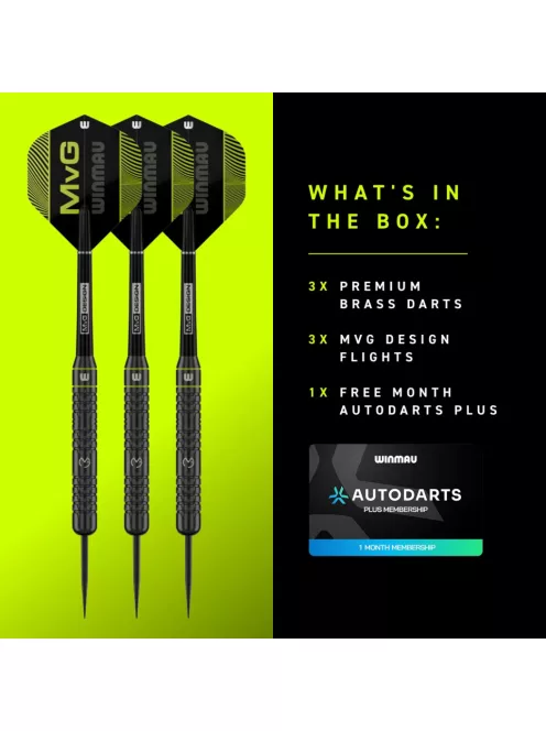 dart szett steel Winmau MVG Core 21g réz