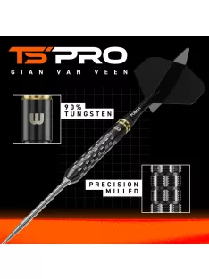   Darts szett steel Winmau Gian Van Veen TS-PRO Switch Point Steeldarts, 21g, 90%