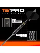 Darts szett steel Winmau Gian Van Veen TS-PRO Switch Point Steeldarts, 22g, 90%