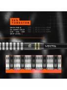 Darts szett steel Winmau Gian Van Veen TS Switch Point Steeldarts, 24g, 90%