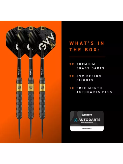 Darts szett Winmau Gian Van Veen Core brass steeldart, 21g