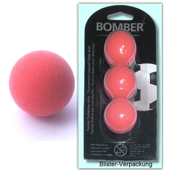 Foosball Robertson Bomber polyurethane red, 3 pieces