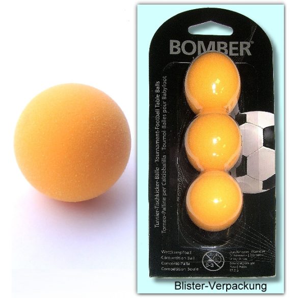 Foosball Robertson Bomber polyurethane orange, 3 pieces