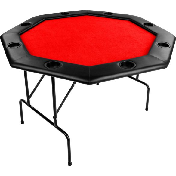Northstar Octagon poker table black/red