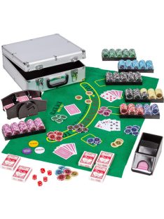   póker zsetonkészlet Northstar 600-as, lézeres zseton, + keverő, + osztó, + kártyaposztó