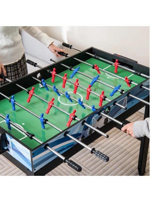 multifunctional gaming table 15 in one Northstar in dark brown (foosball, billiards, ping-pong, taifun, chess, poker, roulette, etc.)