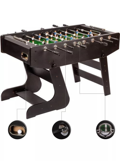 Foosball table Northstar Big Foot folding, black (60kg)
