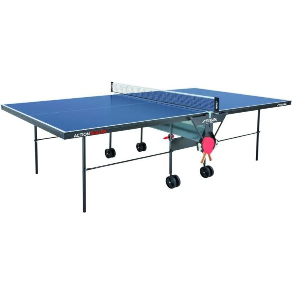 Stiga indoor ping pong table Action Roller blue