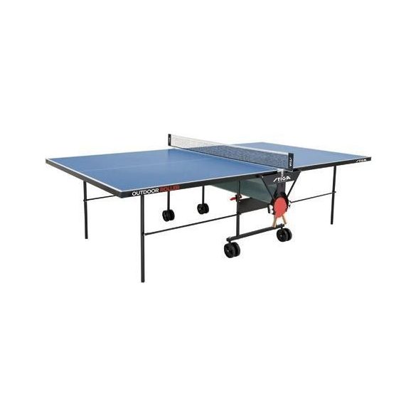 Stiga Ping Pong Table Outdoor Roller Outdoor, blue, with net and net holder