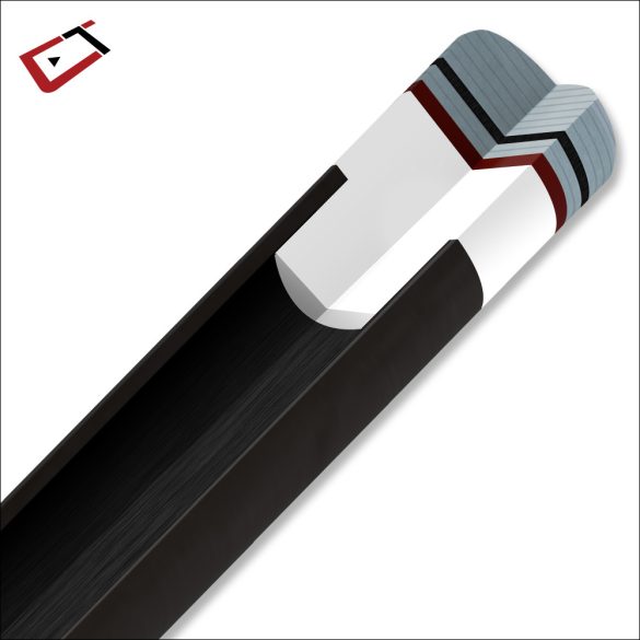 POOL CUE CUETEC CYNERGY CT-15K CARBON, RUBY-RED, 3/8X14