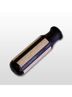 Foosball bar handle, with wooden insert