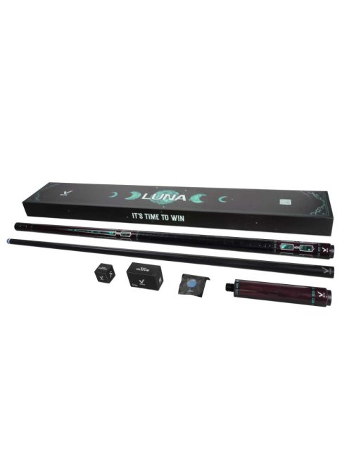 Billiard dákó csomag, Pool, EVO Luna Maxbing Edition, Malachite Eclipse Full szett, 12.5mm, 3/8x10