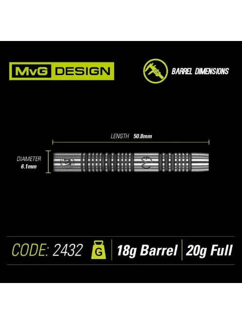 Dart szett Winmau soft MvG Authentic 20g, 85%