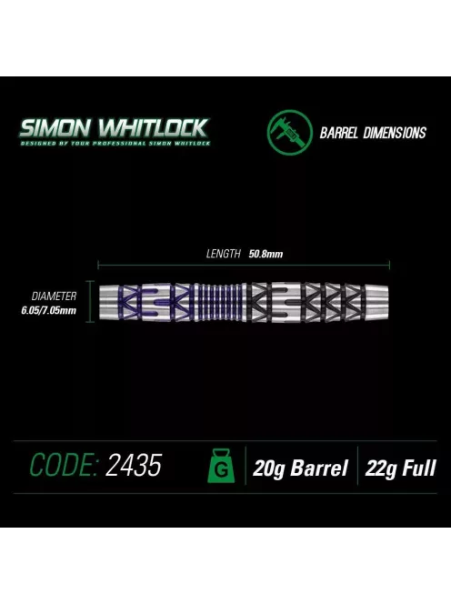 Dart szett Winmau soft Simon Whitlock 22g, 90%