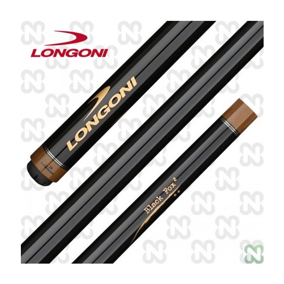 Carom cue Longoni, Black Fox 2. with 11 mm spike