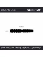Dart szett Winmau soft Simon Whitlock World Cup Rainbow SE 18g, 90%