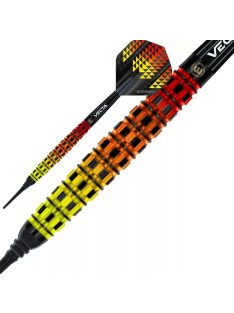 Dart szett soft Winmau Firestorm Flame Tapered 20g, 90%