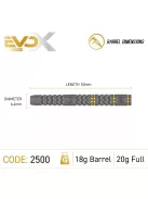 Darts szett soft Winmau MvG Evo-X 18g, 90% 