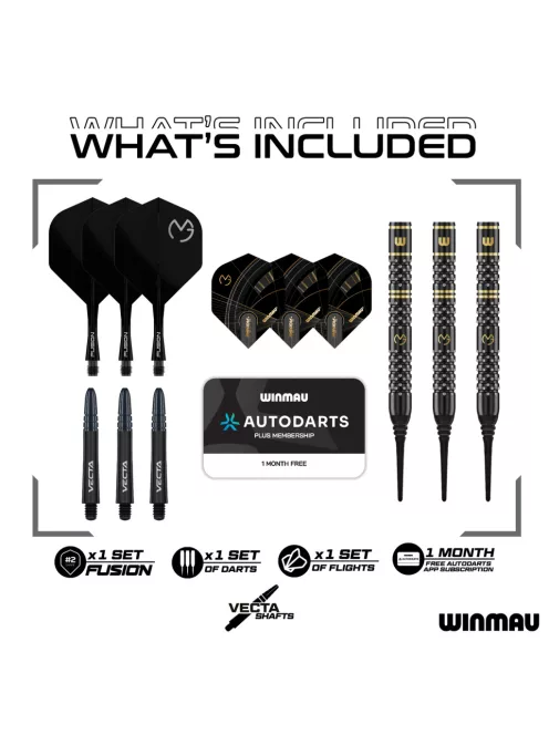 dart szett soft Winmau MVG W-MAX 18g 90%