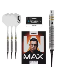 Darts szett soft Winmau Gian Van Veen W-MAX, soft 18g, 90%