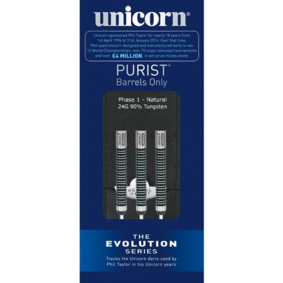 Dart szett Unicorn steel EVO Purist Phase 1 90% 24g