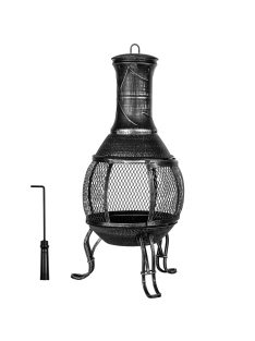 STILISTA® patio stove, patio stove, silver grey