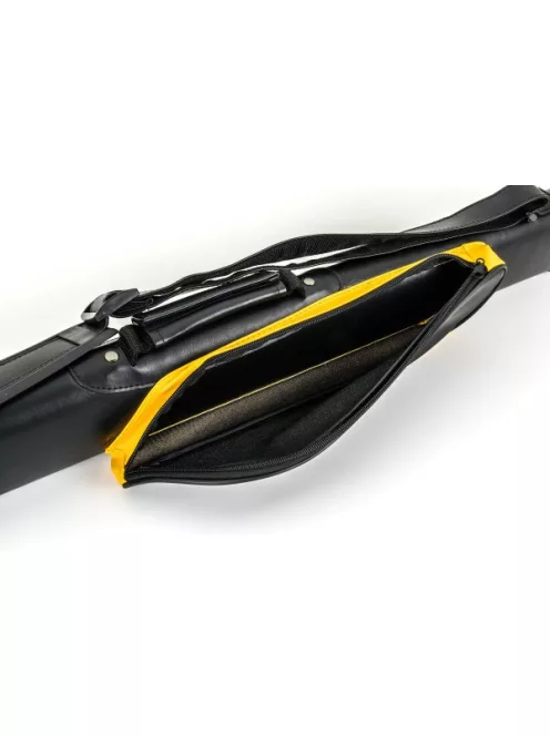 Hard cue case, Style SY-1, yellow-black, 2/2, 85cm