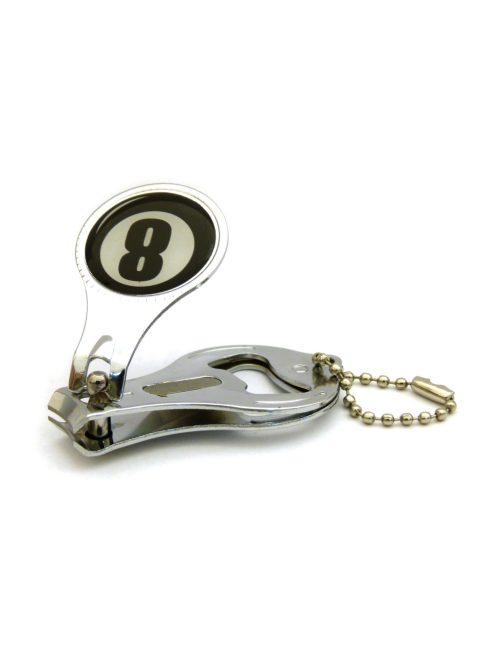 Keychain/Nail clip Billiard ball No. 8