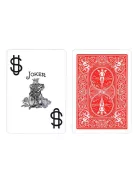 Poker card Bicycle PRESTIGE, red 100% plastic