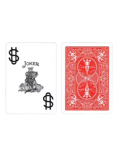 Poker card Bicycle PRESTIGE, red 100% plastic