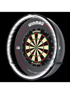  Darts világítás és falvédő csomag, Winmau Plasma  360 és Winmau Pro Line fekete falvédő