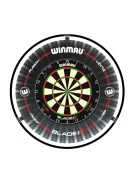 Darts világítás és falvédő csomag, Winmau Plasma  360 és Winmau Pro Line fekete falvédő