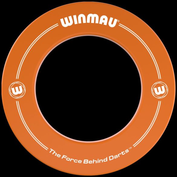 Winmau wall protection rubber hoop around dartboard, orange, with logo