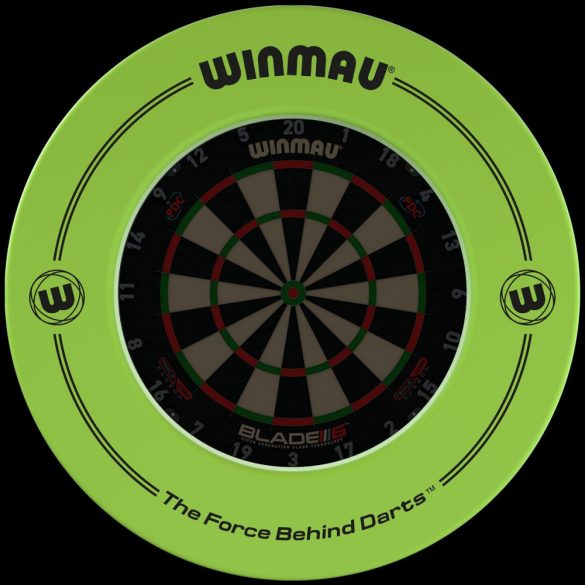 Winmau wall protection rubber hoop around dart board, green, with lettering