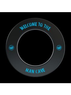   Winmau falvédő dart tábla köré fekete, kék "Man Cave" felirattal