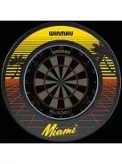 WINMAU WALL PROTECTIVE DART BOARD BLACK, WITH MIAMI SURFACE