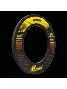 WINMAU WALL PROTECTIVE DART BOARD BLACK, WITH MIAMI SURFACE