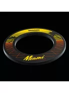 WINMAU WALL PROTECTIVE DART BOARD BLACK, WITH MIAMI SURFACE