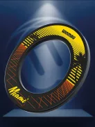 WINMAU WALL PROTECTIVE DART BOARD BLACK, WITH MIAMI SURFACE