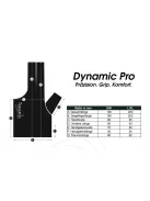 biliárdkesztyű, Dynamic Pro, 3 ujjas, fekete, bal kézre