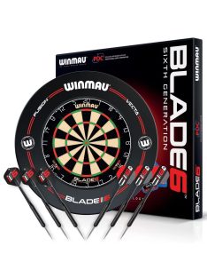   Darts tábla Winmau Blade 6 és  két szett nyíl, falvédő, startvonal, kiszálló