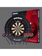 DARTS TÁBLA WINMAU BLADE6 TRIPLE CORE PDC FALVÉDŐVEL, KÉT SZETT NYÍLLAL, STARTVONALLAL,