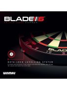 DARTS TÁBLA WINMAU BLADE6 TRIPLE CORE PDC FALVÉDŐVEL, KÉT SZETT NYÍLLAL, STARTVONALLAL,