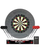 Darts tábla Winmau Blade 360, és  két szett nyíl, falvédő, startvonal, kiszálló