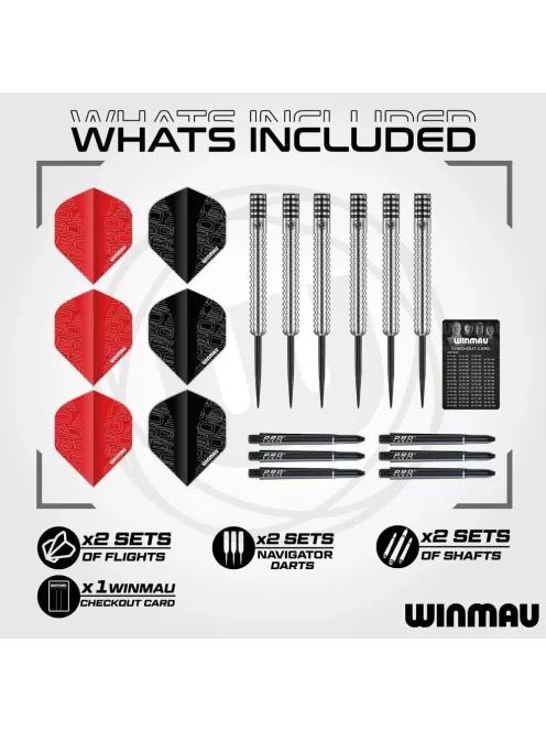 Darts tábla Winmau Blade 360, és  két szett nyíl, falvédő, startvonal, kiszálló