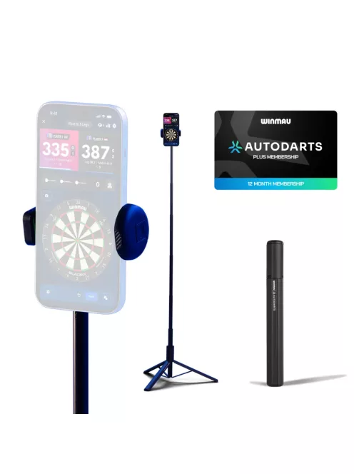 Autodarts készülékállvány és pontszámláló (smartphone szükséges) + 12 hónapos Autodarts PLUS tagsági csomag