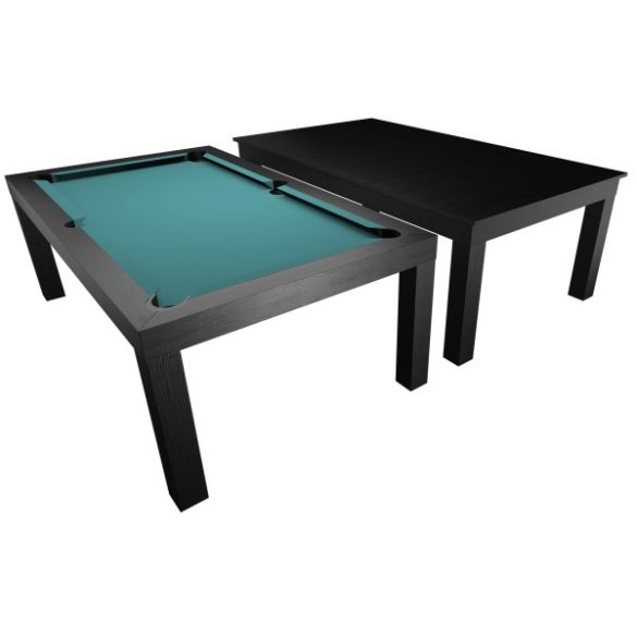 Pool table / dining table, 7' , matt black