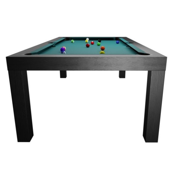 Pool table / dining table, 7' , matt black