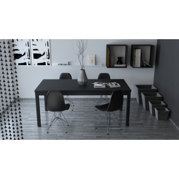 Biliárdasztal / étkezőasztal, Vancouver II, 7' , fekete, Standard-Cloth