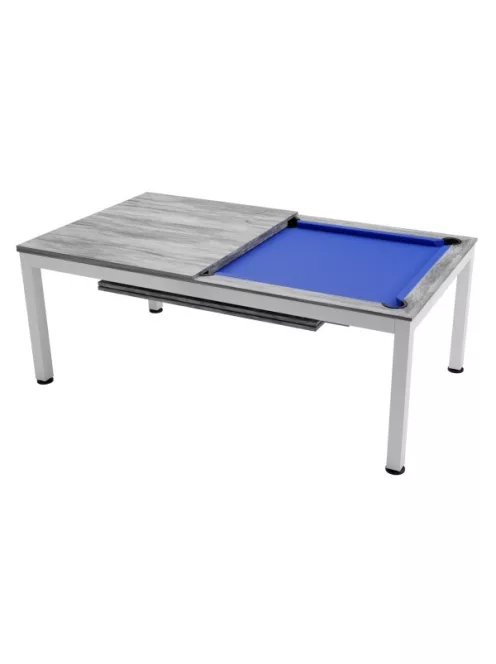 Biliárdasztal / étkezőasztal,  Dynamic Vancouver II, 7' , fehér/szürke, Standard-Cloth